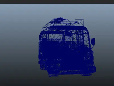 force traveler van Low-poly 3D model