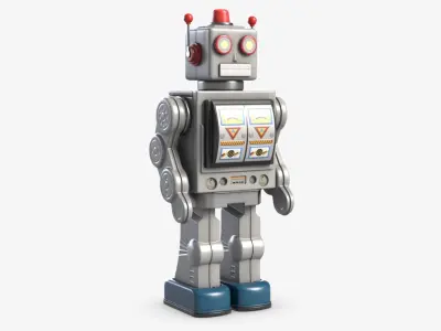 Vintage Robot Toy 1 3D model