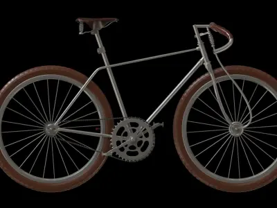 Vintage Bicycle PBR 3D model purchase