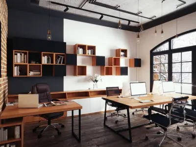 Small Industrial office  3D model