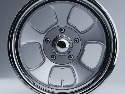 ET Wheels by Team III Wheels FIVE WINDOW Low-poly 3D model
