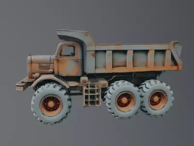 dump truck 3D model get