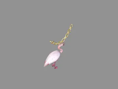 flamingo locket collection 3D model