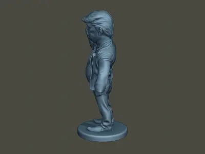 Donald Trump Finger Up 3D print model