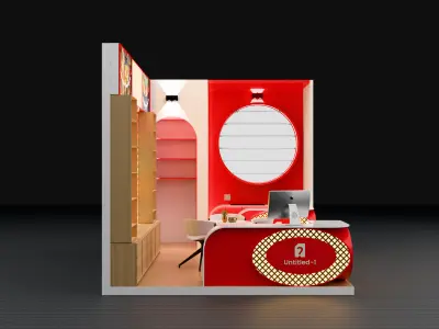 Modern Exhibition Stall Design 3x5m Height 3m 3D model