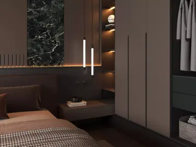 Bedroom interior 08 3D model