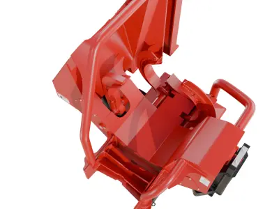 CTR 426 Pull-Through Delimber Trailer-Mounted Low-poly 3D model
