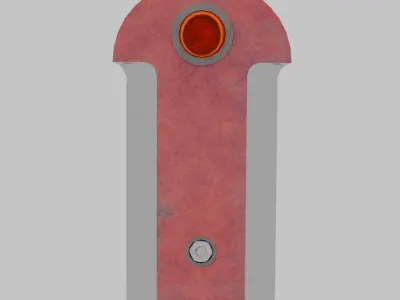Red Edge Sword 3D model