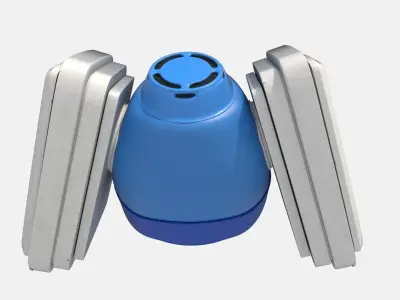 Safety Respiratory Mask Low-poly 3D model