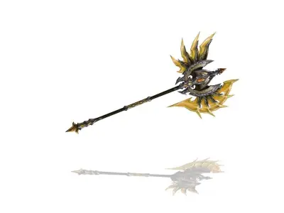 Legendary Axe Low-poly 3D model