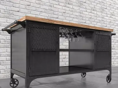 Bar Cart 3D model purchase