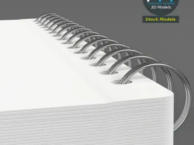 Blank notebook 3D model