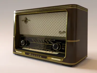 Vintage Radio Graetz Musica 3D model
