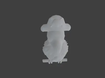 Pirate Parrot Free 3D model