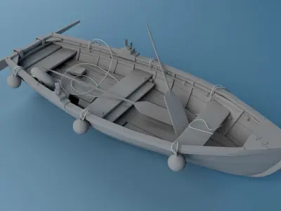 Simple Boat 3D model purchase