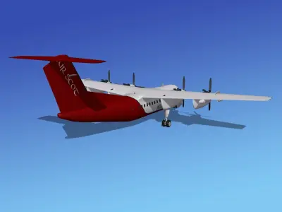 Dehavilland DHC-7 Air Scot 3D model