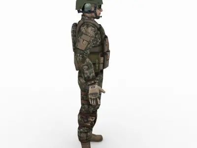US Army Marine Desert 3D model