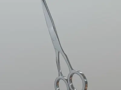 Scissors 3 pair of Low-poly 3D model