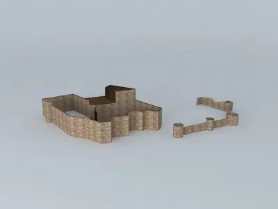 Castle Montánchez Free 3D model
