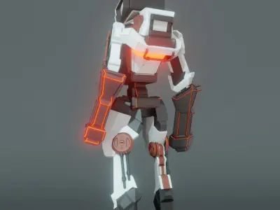 Stylized Sci Fi Robot 3D model