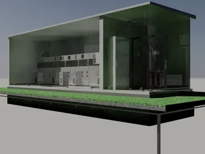 Distribution Station Free 3D model