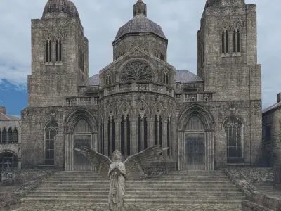 Old German Town 3D model