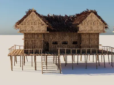 Medieval Forest House 3D model