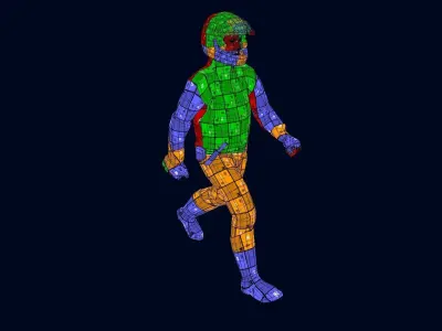 V5  Policeman Low-poly 3D model