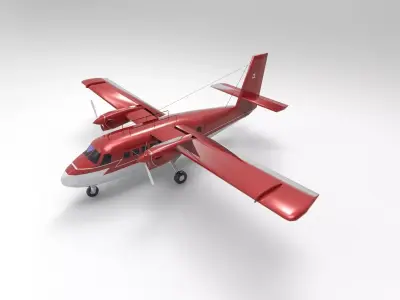  DHC-6 Twin Otter Airplane 3D model