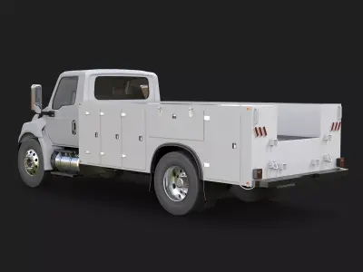 International MV Service Truck 3D model
