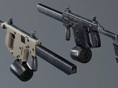 Weapons Pack 3 Low-poly 3D model