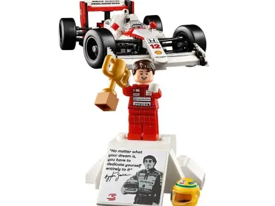 PixelBricks3D - LEGO McLaren MP4 and Ayrton Senna  3D print model