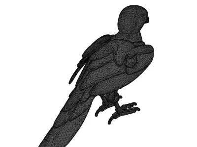 Robotic Bird Drone SciFi Raven 3D model