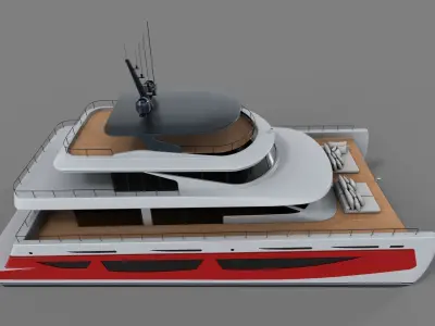 Catamaran 3D model shop