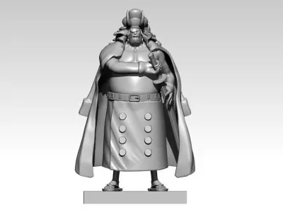 Sasaki - team Kaido - Onepiece - split part 3D print model