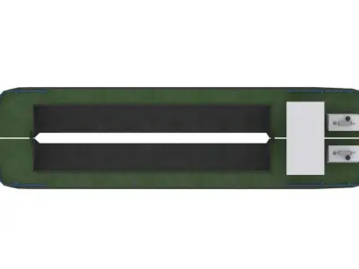 Split Hopper Barge - Self Propelled 3D model