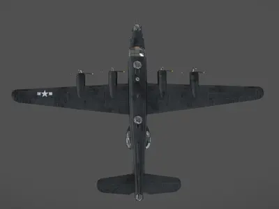 PB4Y-2 Privateer Low-poly 3D model