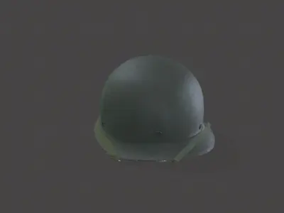 Militery Helmet Low-poly 3D model