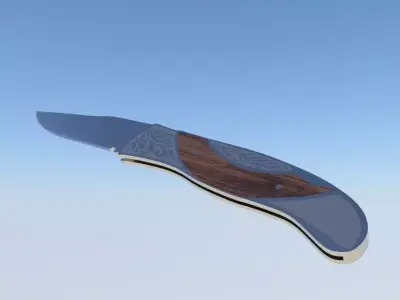 Knife Clip Point Free 3D model
