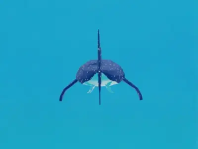 Low-poly Whale Shark Low-poly 3D model