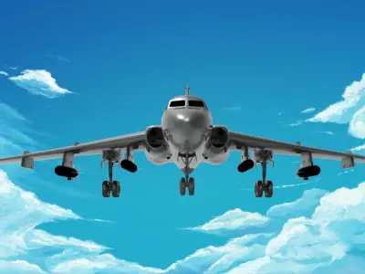 Xian H-6 3D model buy
