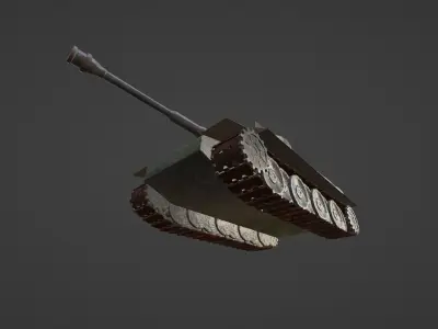 Tiger Tank Low-poly 3D model from CGTrader