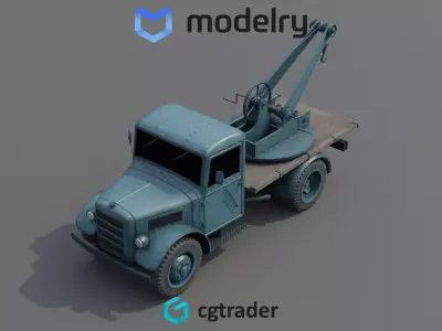 tow truck 3D model from CGTrader