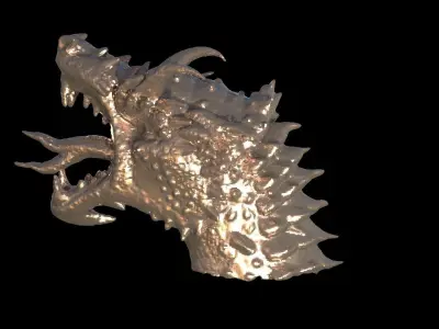 Dragon Monolith Head  3D model