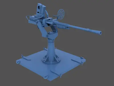 Japanese 25mm MG - Commercial license - 1-350 scale 3D print model