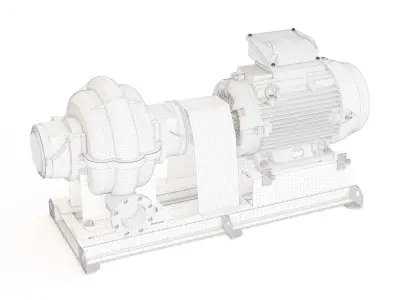 Pump water 3D model purchase