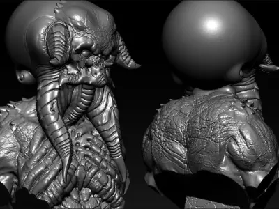Monster BUST Free 3D print model