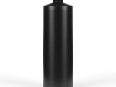 32oz HDPE Plastic Cylinder Bottles 3D model