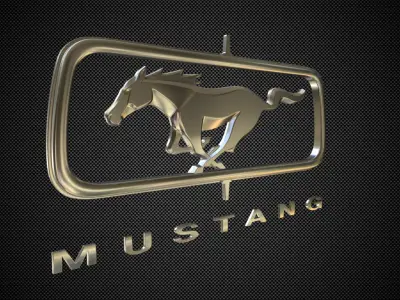 horse logo 3D model from CGTrader