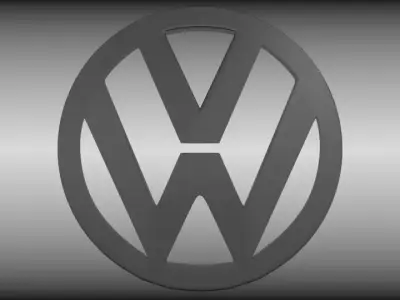 VW logo 3D model